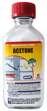 Acétone  dissolvant, dégraissant flacon 190 cc. disponible abidjan cote d'ivoire.