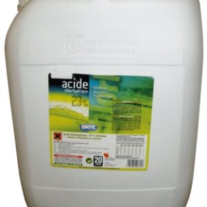 Acide chlorhydrique à 23% détartrant, rectificateur de ph, décapant métaux - 20 l. disponible abidjan cote d'ivoire.