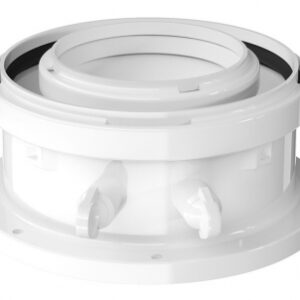 Adaptateur concentrique avec prise de mesure ø 80/125. disponible abidjan cote d'ivoire.