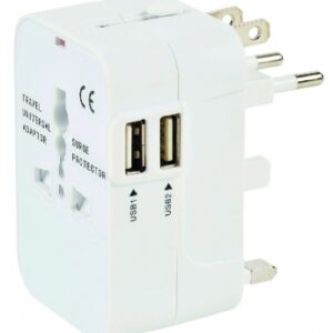 Adaptateur de voyage + chargeur 2 usb 2. disponible abidjan cote d'ivoire.