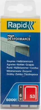 Agrafes n°53 - longueur 6 mm - galva - boîte de 5000 p. disponible abidjan cote d'ivoire.