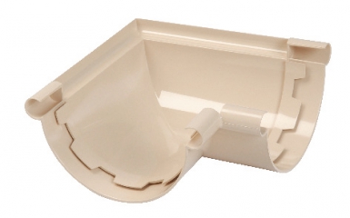 Angle à 90° à coller pour gouttière de 25 - coloris sable. disponible abidjan cote d'ivoire.