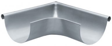 Angle extérieur à 90° boudin de ø 18 - pour gouttière de 25 - zinc. disponible abidjan cote d'ivoire.
