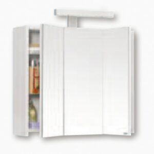 Armoire toilette pian"o en bois laqué blanc - lxhxp: 600x520x180 mm. disponible abidjan cote d'ivoire.