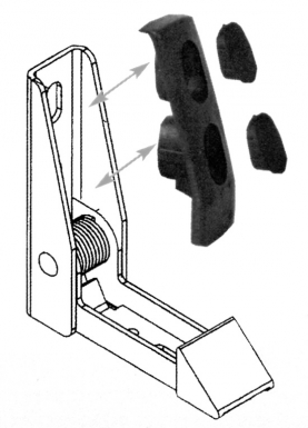 Arrêt de volet automatique réglable de 20 à 42 mm alu noir . disponible abidjan cote d'ivoire.