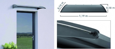 Auvent pour porte d'entrée " ark " hpl dim. disponible abidjan cote d'ivoire.