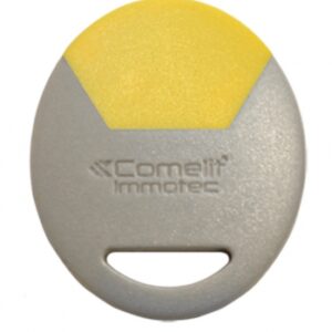 Badge électronique de proximité mifare de couleur jaune. disponible abidjan cote d'ivoire.