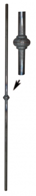 Barreau forgé n° 20 rond de 14 mm hauteur 910 mm. disponible abidjan cote d'ivoire.