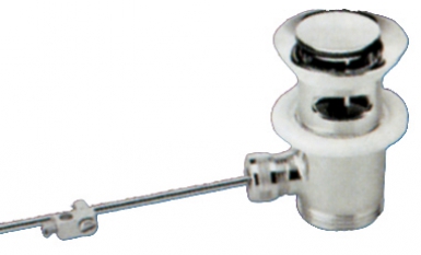 Bonde lavabo à levier laiton chromé - sortie 33x42 - blister. disponible abidjan cote d'ivoire.