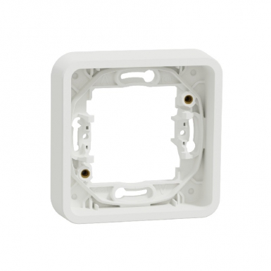 Cadre 1 poste - mureva styl - encastré - ip55 - ik08 - blanc. disponible abidjan cote d'ivoire.