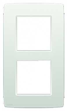 Cadre 2 postes 83x143 mm entraxe 60 mm vertical col. disponible abidjan cote d'ivoire.