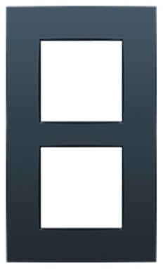 Cadre 2 postes 85x145 mm entraxe 60 mm vertical col. disponible abidjan cote d'ivoire.