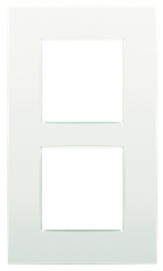 Cadre 2 postes 85x145 mm entraxe 60 mm vertical col. disponible abidjan cote d'ivoire.