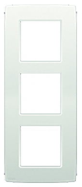 Cadre 3 postes 83x203 mm entraxe 60 mm vertical col. disponible abidjan cote d'ivoire.