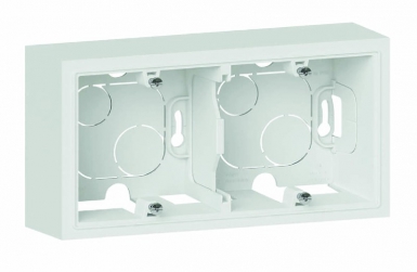 Cadre saillie 2 postes dooxie finition blanc. disponible abidjan cote d'ivoire.