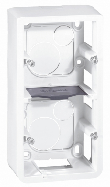 Cadre saillie profondeur 40mm mosaic pour 5 ou 2x2 modules vertical et support. disponible abidjan cote d'ivoire.