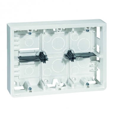Cadre saillie profondeur 46mm mosaic pour 2x6 , 2x8 ou 2x3x2 modules et support. disponible abidjan cote d'ivoire.