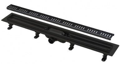 Caniveau de douche i-drain - lg 850 mm - grille noir mat. disponible abidjan cote d'ivoire.