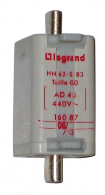 Cartouche edf a couteaux taille 00 type ad 60 440 v 32000a. disponible abidjan cote d'ivoire.