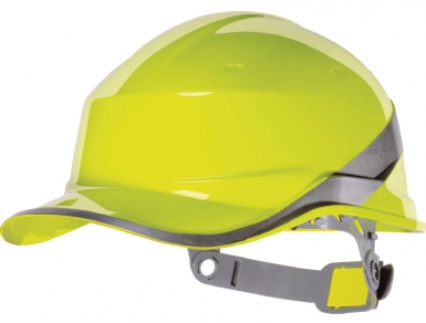 Casque de chantier forme casquette baseball en abs - coloris jaune. disponible abidjan cote d'ivoire.