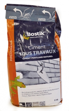 Ciment tous travaux - gris - 5 kg. disponible abidjan cote d'ivoire.