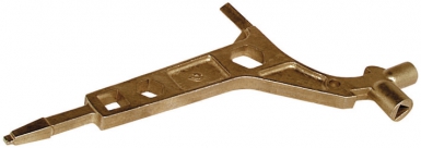 Clé de manoeuvre "tricoise-sésame" en bronze d'alu. disponible abidjan cote d'ivoire.