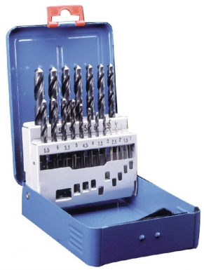 Coffret 19 forets métaux cylindriques - hss laminés - de ø 1 à 10 mm. disponible abidjan cote d'ivoire.
