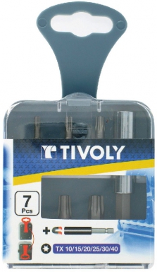 Coffret de 7 pièces - embouts de vissage mixtes + 1 porte-embouts. disponible abidjan cote d'ivoire.