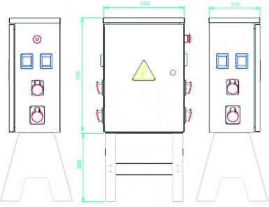 Coffret de chantier type cr 22500-sp cr 63 bal. disponible abidjan cote d'ivoire.
