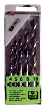 Coffret plastique 5 forets bois de ø 4-5-6-8-10 mm. disponible abidjan cote d'ivoire.