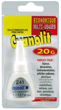 Colle cyanolit 241 - multi-usage - prise rapide 5 à 15 sec. disponible abidjan cote d'ivoire.