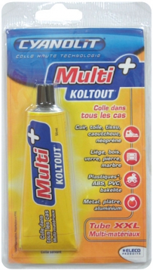 Colle polyvalente multi+ - multi-matériaux - flexible - transparente - 50 g. disponible abidjan cote d'ivoire.