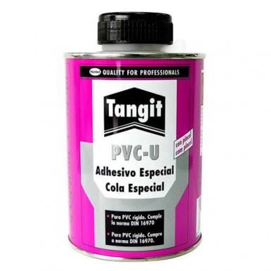 Colle spéciale tangit pour pvc rigide - boîte de 1 l + pinceau. disponible abidjan cote d'ivoire.