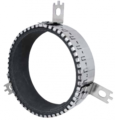 Collier coupe-feu bis pacifyre - jusqu'à ø 160 mm - boîte 3 m de bande métallique avec accessoires de pose. disponible abidjan cote d'ivoire.