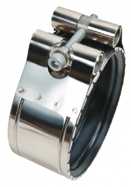 Collier joint pour raccords fonte smu - dn 125 - ouverture totale - inox. disponible abidjan cote d'ivoire.