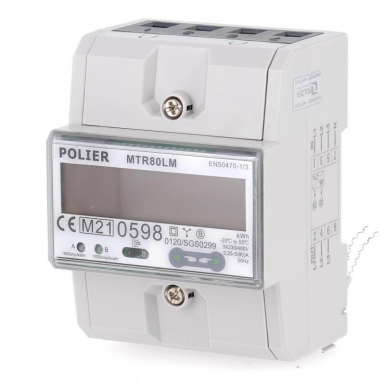 Compteur électrique modulaire tétra 80 a simple tarif certifié mid. disponible abidjan cote d'ivoire.