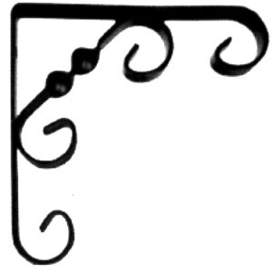 Console de style rustique 150x150 mm époxy noir. disponible abidjan cote d'ivoire.