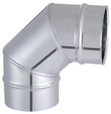 Coude 90° tyral inox rigide 3 parties soudé 304 - ø 153 mm. disponible abidjan cote d'ivoire.
