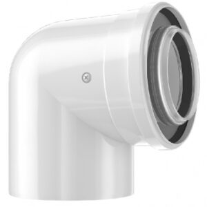 Coude concentrique ø 60/100 - 87°. disponible abidjan cote d'ivoire.