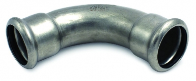 Coude inoxpres 90° ff ø 18 mm radius 1,5 de l 54 mm z 34 mm. disponible abidjan cote d'ivoire.