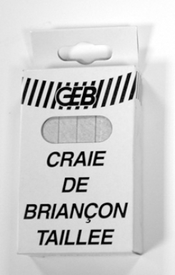 Craie de briançon naturelle taillée dans la masse, section 10x10 - (boîte 12 pièces). disponible abidjan cote d'ivoire.