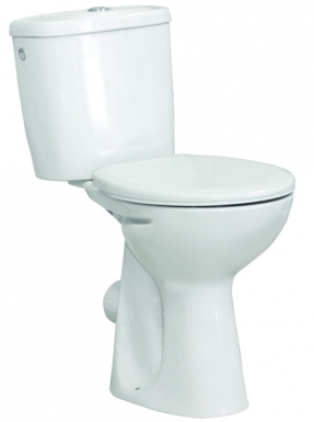 Cuvette de wc surélevée polo zoom h 47 cm, alimentation latérale. disponible abidjan cote d'ivoire.