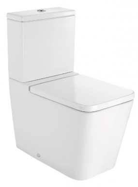 Cuvette seule de wc inspira square sans bride sortie duale adossée au mur. disponible abidjan cote d'ivoire.