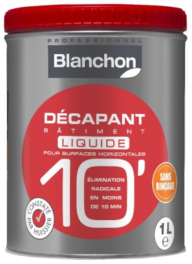Décapant bâtiment 10' liquide - rendement indicatif : 6 m²/l - cond. disponible abidjan cote d'ivoire.