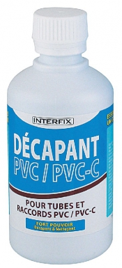 Décapant pour tubes et raccords pvc/pvc-c - bidon 250 ml. disponible abidjan cote d'ivoire.