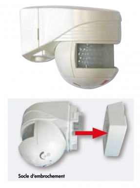 Détecteur  " luxomat lc-click 140 " angle de détection 140° - blanc. disponible abidjan cote d'ivoire.
