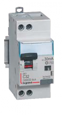 Disjoncteur différentiel dx³4500 arrivée haute et départ bas à vis u+n 230v~ - 20a type f 30ma - courbe c - 2 modules. disponible abidjan cote d'ivoire.