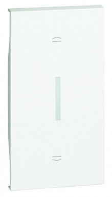 Enjoliveur living now pour interrupteur de volets roulants 2 modules - blanc. disponible abidjan cote d'ivoire.