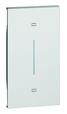 Enjoliveur living now pour poussoir de volets roulants 2 modules - blanc. disponible abidjan cote d'ivoire.