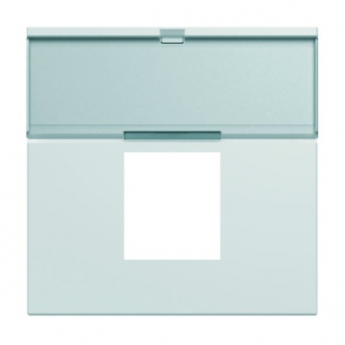 Enjoliveur prises rj45 2 modules avec porte-étiquette - b pure. disponible abidjan cote d'ivoire.